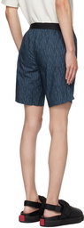 Hugo Blue Printed Shorts