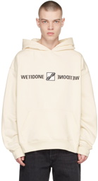 We11done Off-White Mirror Logo Hoodie
