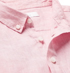 Onia - Abe Button-Down Collar Linen Shirt - Men - Pink