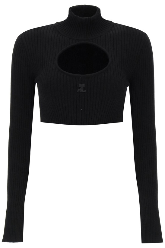 Photo: Courrèges Cropped Ribbed Jumper