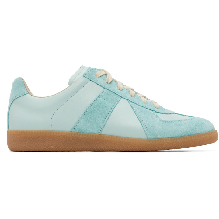 Photo: Maison Margiela Blue Replica Sneakers