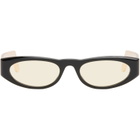 Valentino Black & Beige Geometric Acetate Sunglasses