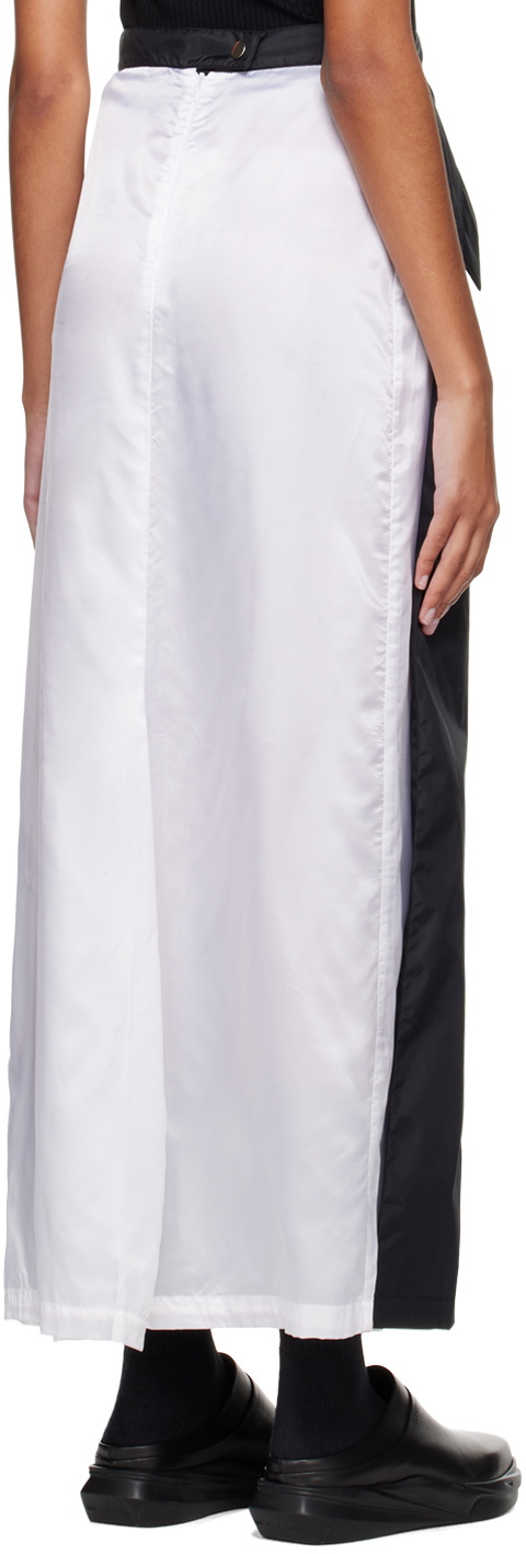 SPENCER BADU Black Layered Midi Skirt
