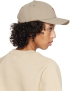 AMI Paris Taupe Ami de Cœur Embroidery Cap