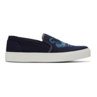 Kenzo Navy Limited Edition Holiday Tiger K-Skate Sneakers