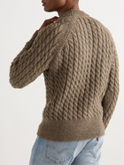 Séfr - Rambaldi Cable-Knit Alpaca-Blend Sweater - Brown