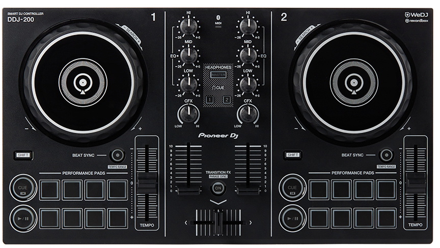 Photo: Pioneer Black DDJ-200 2-Channel Smart DJ Controller