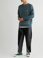 Anonymous ism - Slubbed Knitted Sweater - Blue