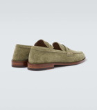 Manolo Blahnik Perry suede penny loafers