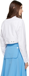 TheOpen Product White Cropped Jacket