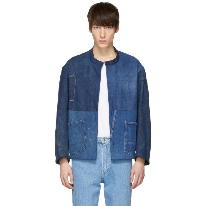 B Sides Indigo Denim Apron Jacket B Sides