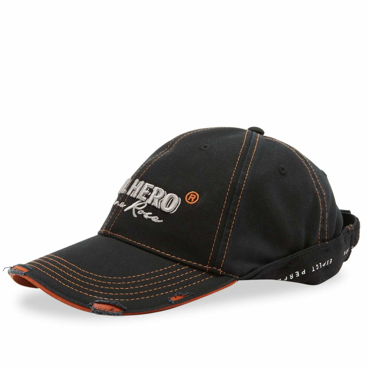 Photo: Martine Rose Women's Local Hero Cap in Black/Orange 