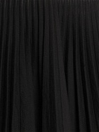BLUMARINE - Pleated Wool Knit Long Sleeve Mini Dress