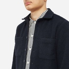 Wax London Men's Whiting Bolt Overshirt in Navy