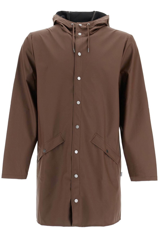 Photo: RAINS unisex long rain jacket Brown