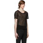 Saint Laurent Black Transparent T-Shirt