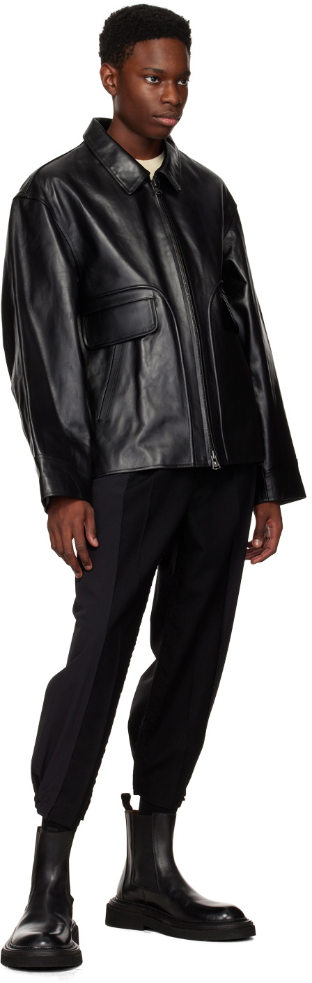 Y's Black Old Army Trousers