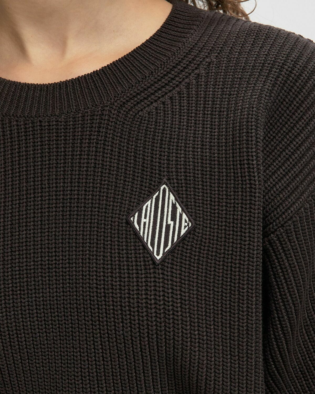 Lacoste Knit SWEATER Brown Womens Pullover