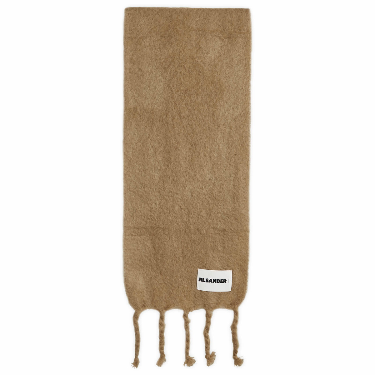 Jil Sander Men's Plus Label Scarf in Beige Jil Sander