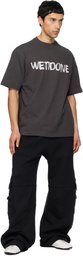We11done Gray 'We11done' Graffiti Logo T-shirt