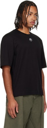 Marine Serre Black Moon Logo Jersey Loose Fit S/S T-Shirt