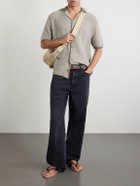 Inis Meáin - Tonnta Camp-Collar Linen, Cotton and Cashmere-Blend Shirt - Green
