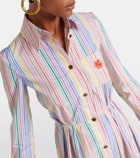 Etro Striped cotton shirt dress