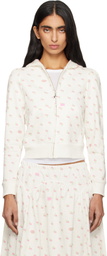 Sandy Liang White Cardamom Hoodie
