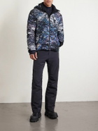 Aztech Mountain - MDJ Nuke Suit Printed Quilted Hooded Down Ski Jacket - Blue