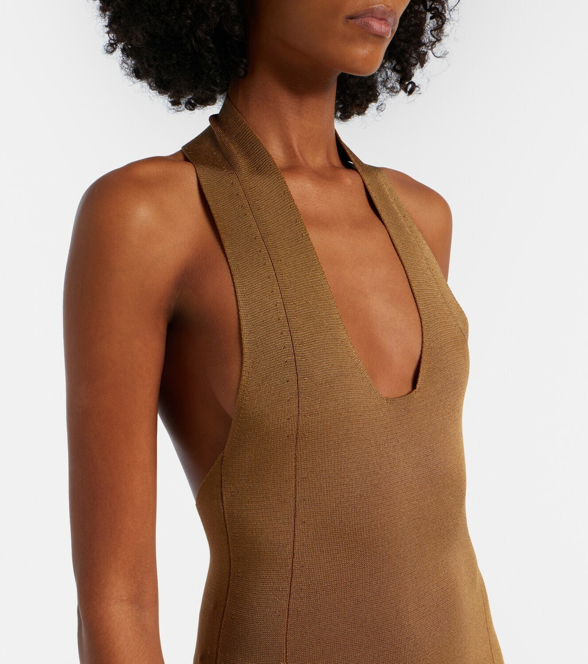 Khaite Mahi halterneck maxi dress