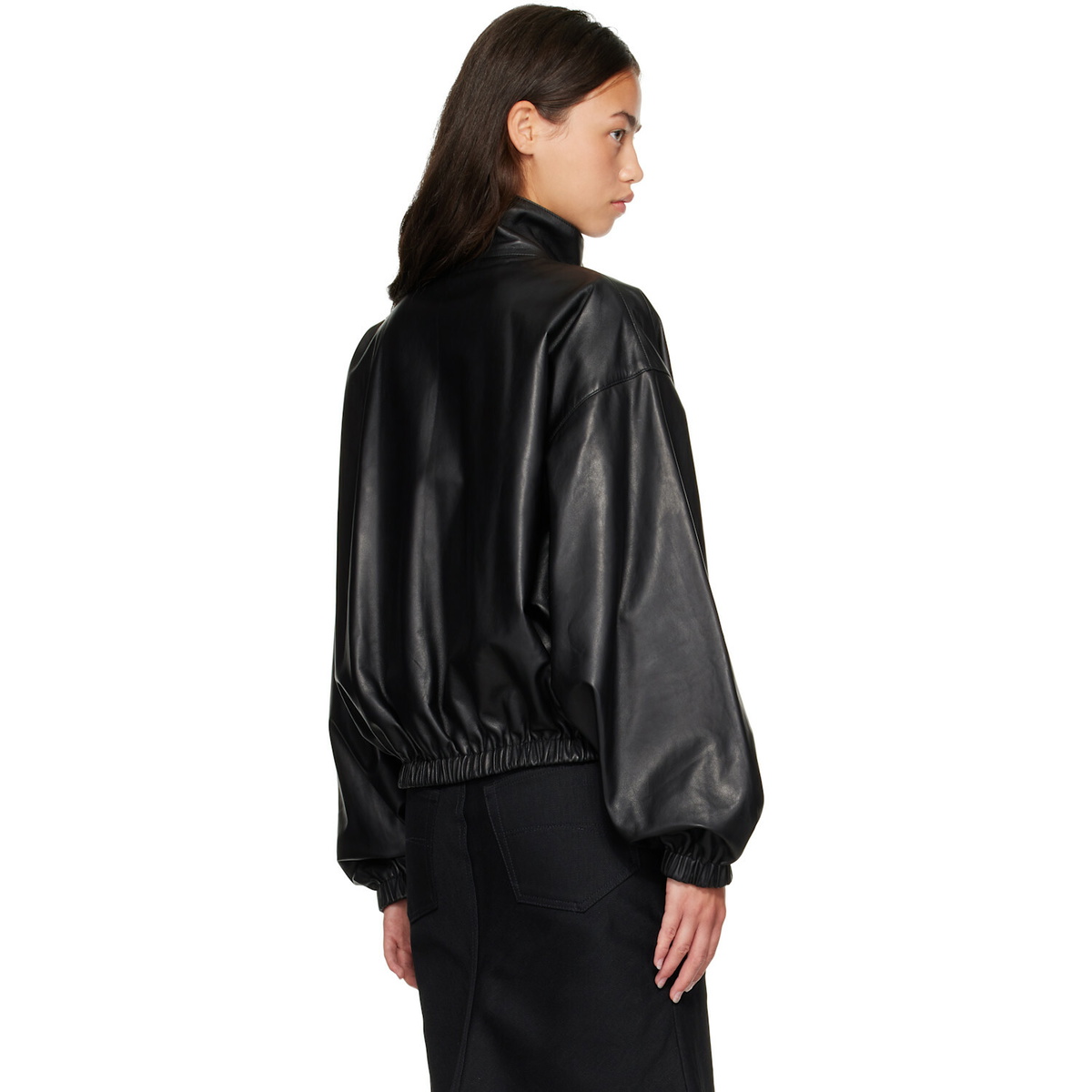 Balenciaga Black Tracksuit Reversible Lambskin Jacket