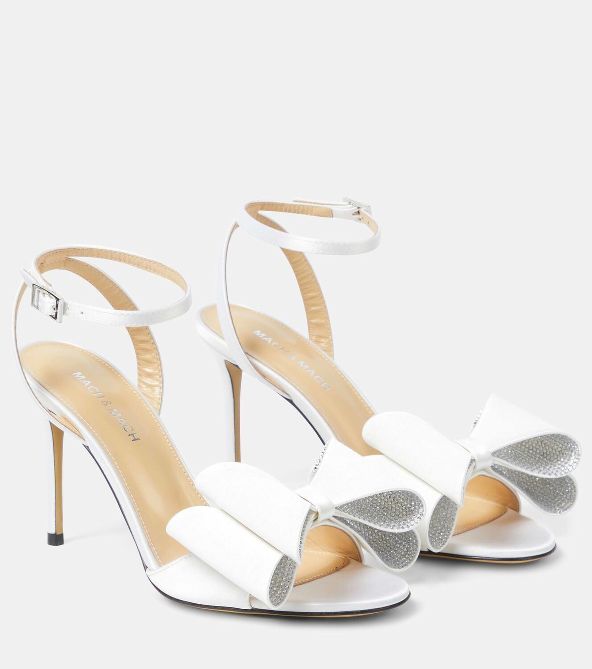 Mach & Mach Le Cadeau bow-detail satin sandals MACH & MACH