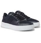 Tod's - Cassetta Leather and Mesh Sneakers - Blue