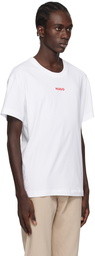 Hugo White Printed T-Shirt