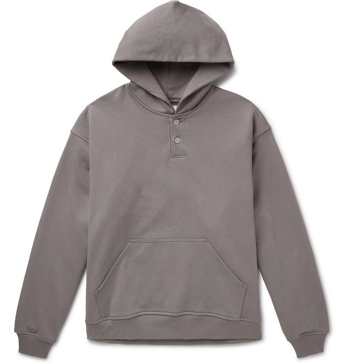 Photo: Fear of God - Oversized Loopback Cotton-Jersey Hoodie - Gray