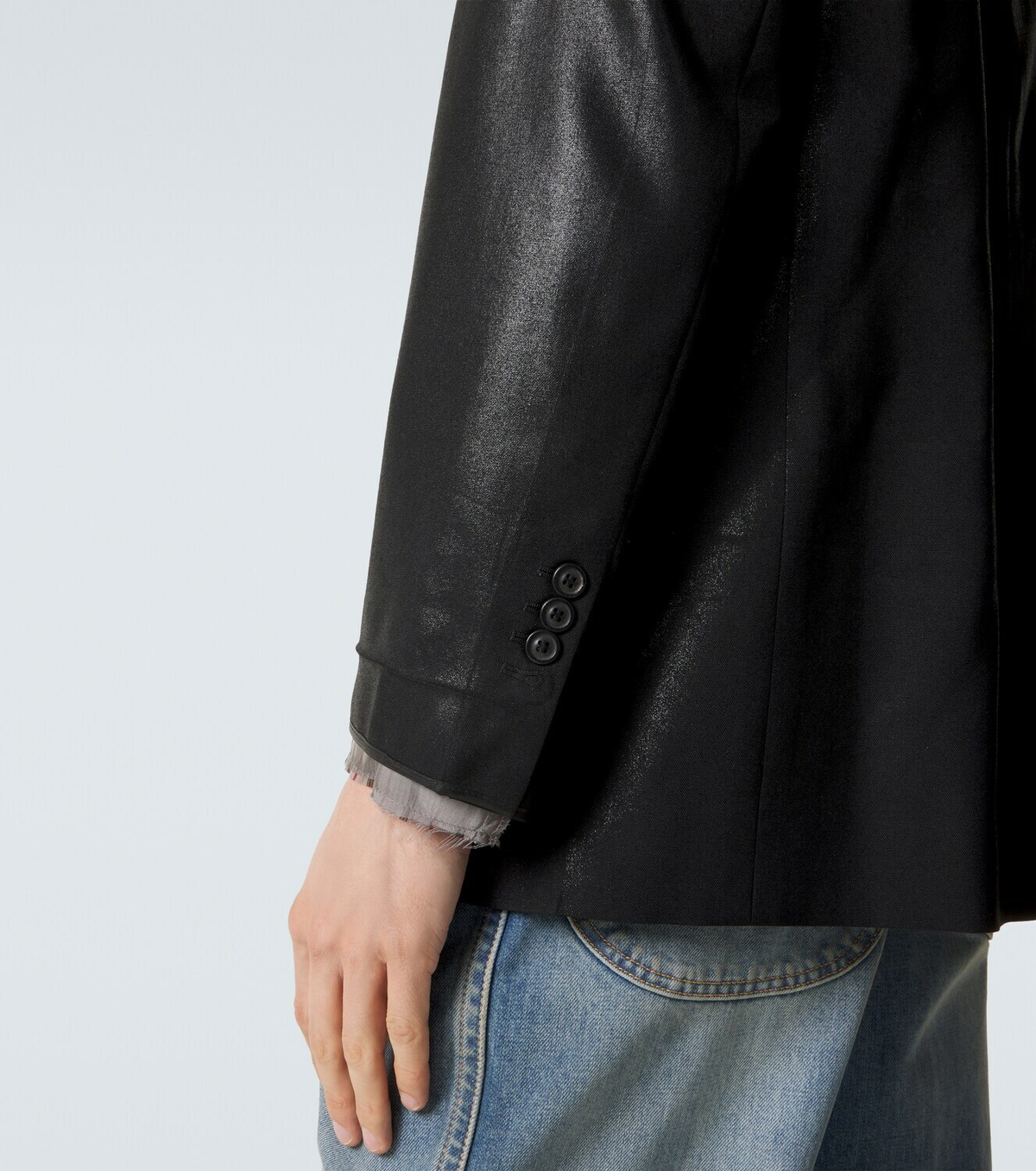 Maison Margiela Double-breasted virgin wool blazer