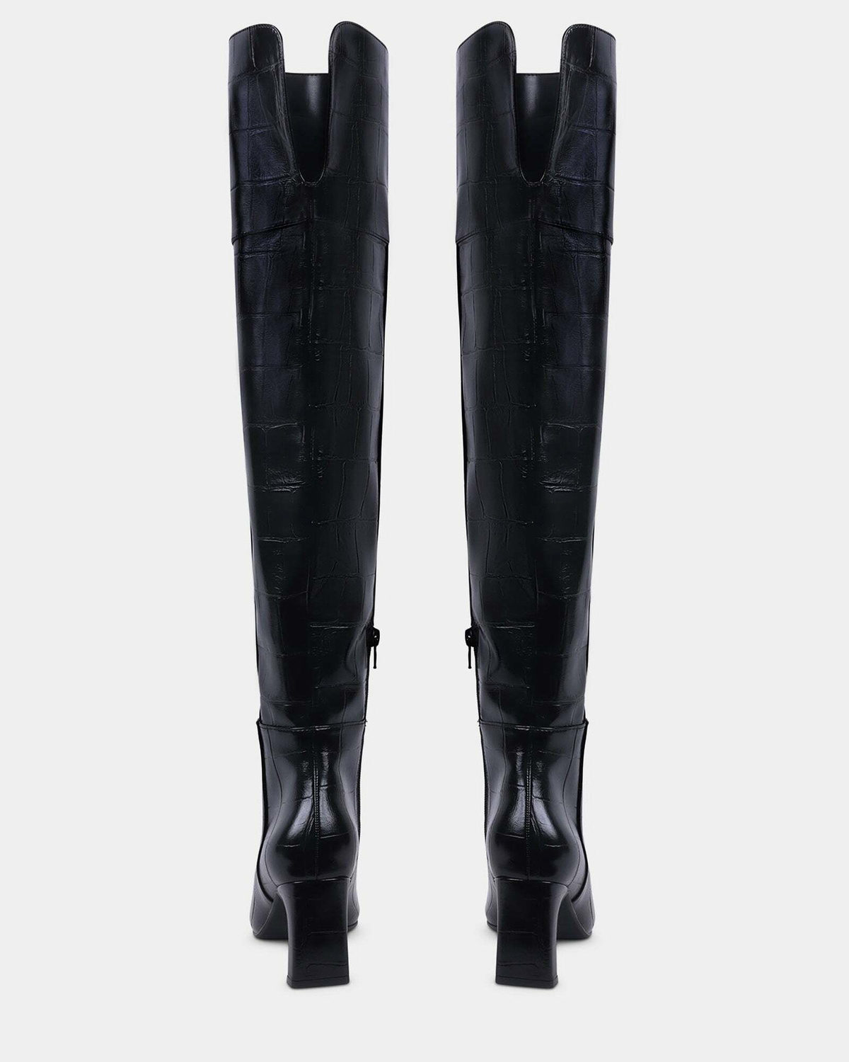 Steve Madden Courage Boots in Black Exotic