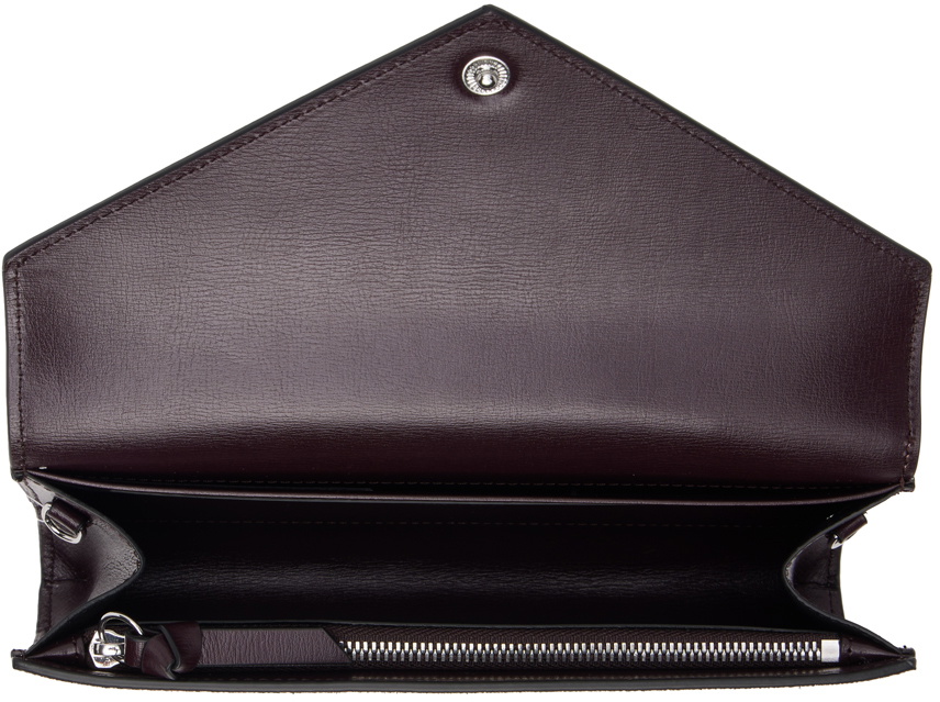 GANNI Pink Banner Envelope Chain Wallet GANNI
