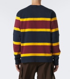 Sacai Striped cotton jersey sweatshirt