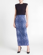 Balmain Womens Maxi skirt in Blue