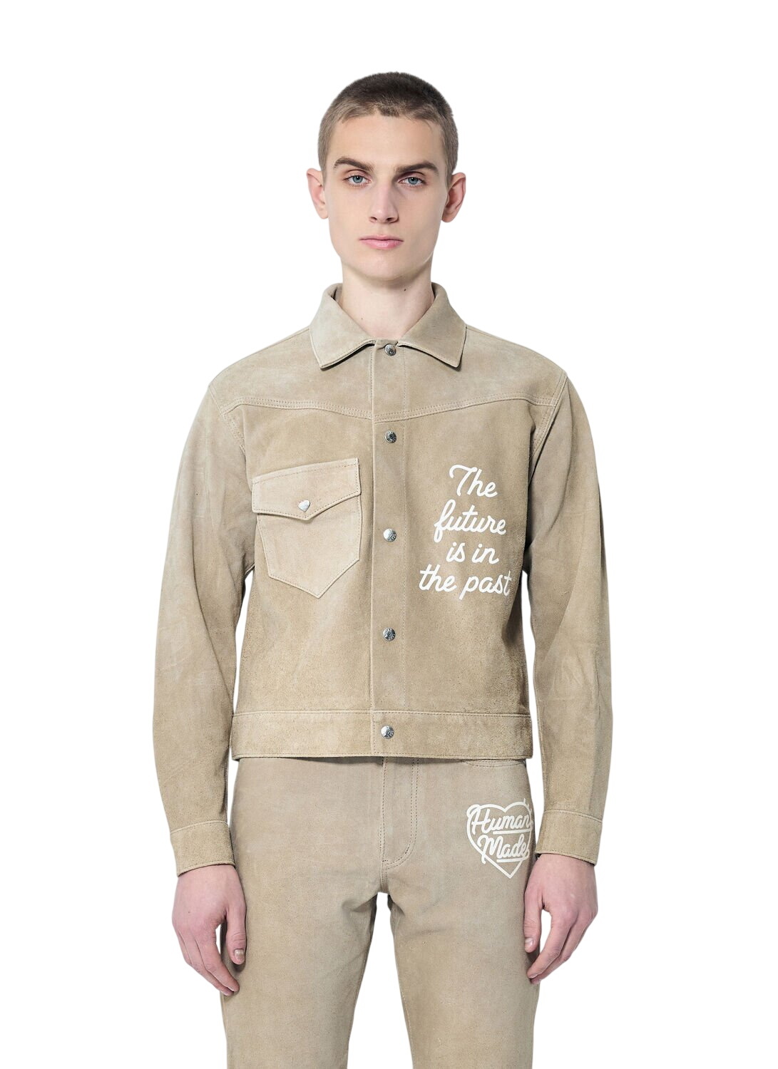 Human Made Men's Wool Hunting Jacket in Red Human Made