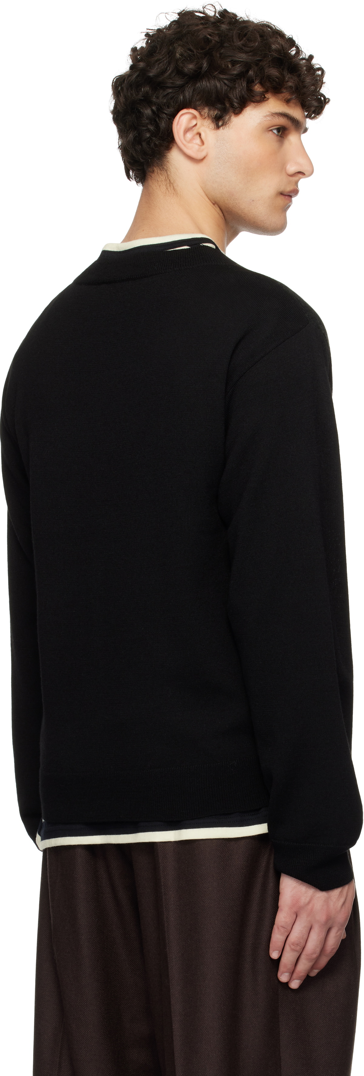 Anna Sui Black Knitwear 'Love' Sweater