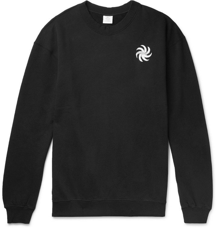 Photo: Vetements - Oversized Printed Fleece-Back Cotton-Jersey Sweatshirt - Men - Black