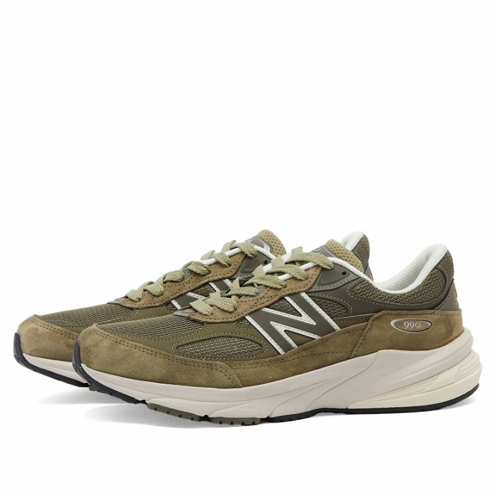 Photo: New Balance U990TB6 - Made in USA Sneakers in Olive