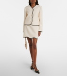 Valentino Crepe Couture scalloped miniskirt