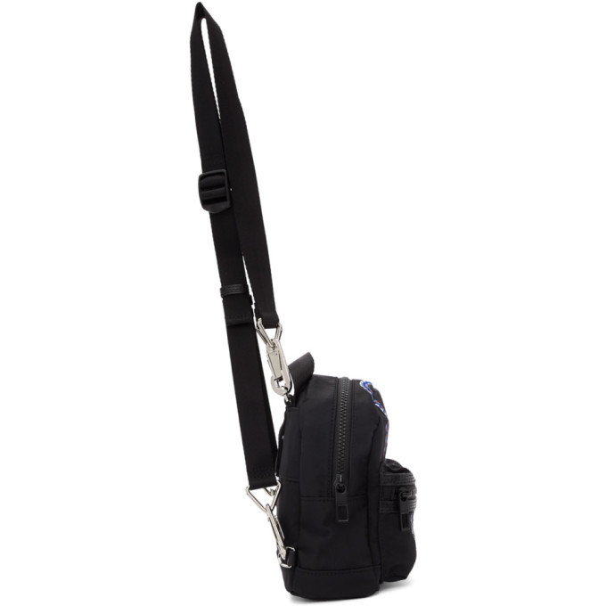Kenzo Black Mini Embroidered Backpack Kenzo