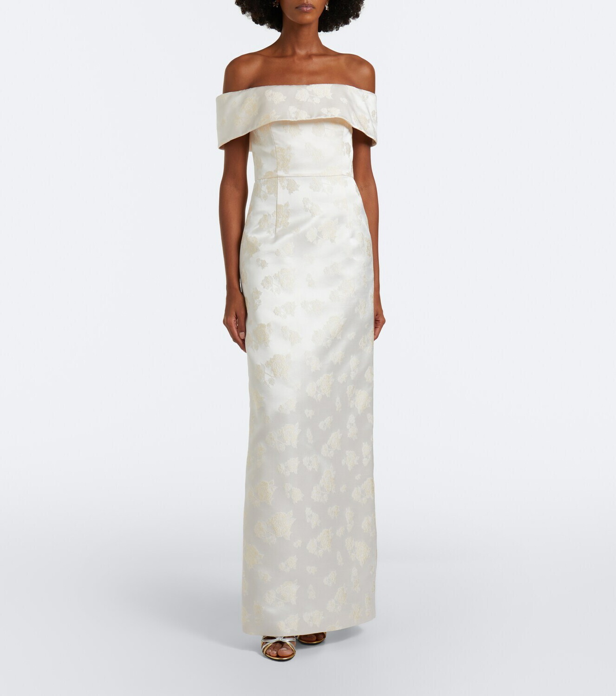 Markarian Bridal Clover brocade bustier gown