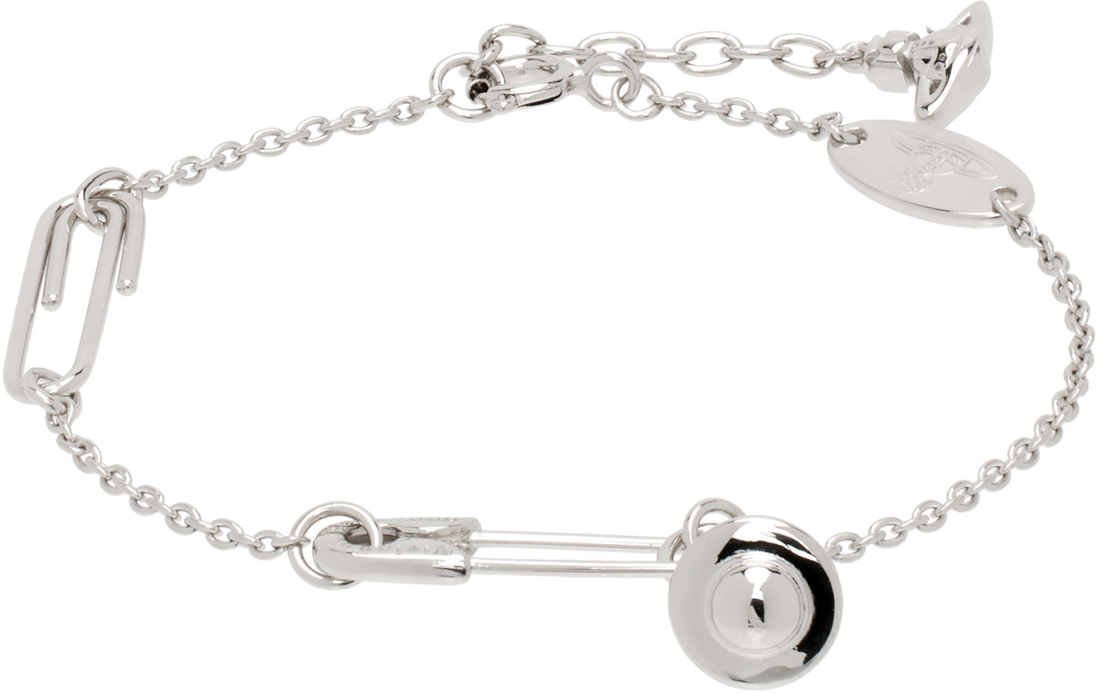Vivienne Westwood Silver Safety Pin Bracelet Vivienne Westwood
