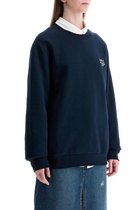 A. P.C. unisex dark blue organic cotton sweatshirt with embroidered logo Blue