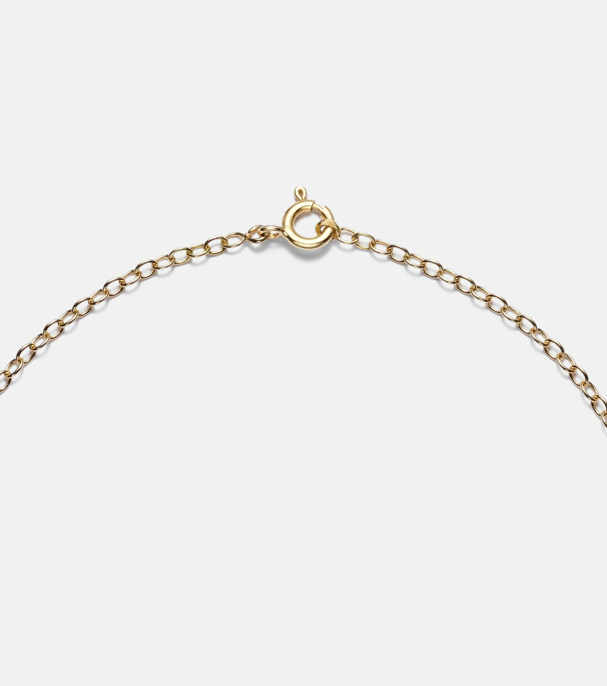 Yvonne Léon Broche Mimosa 9kt and 18kt gold pendant necklace with gemstones